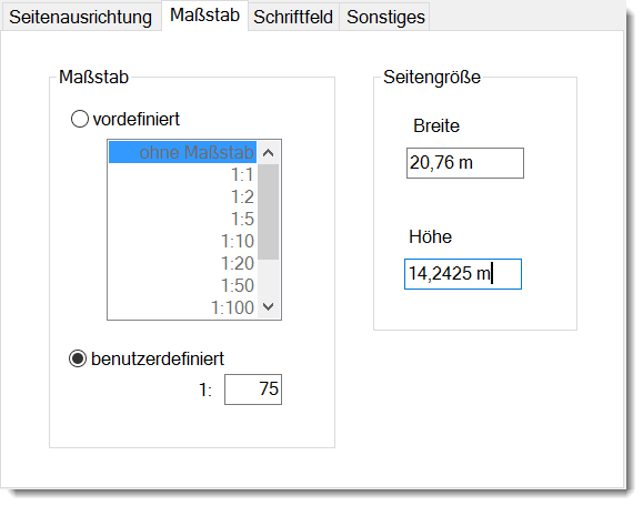 maßstabsgetreu zeichnen