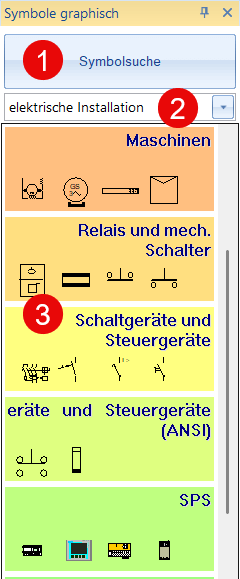 Panel 'Symbole grafisch'
