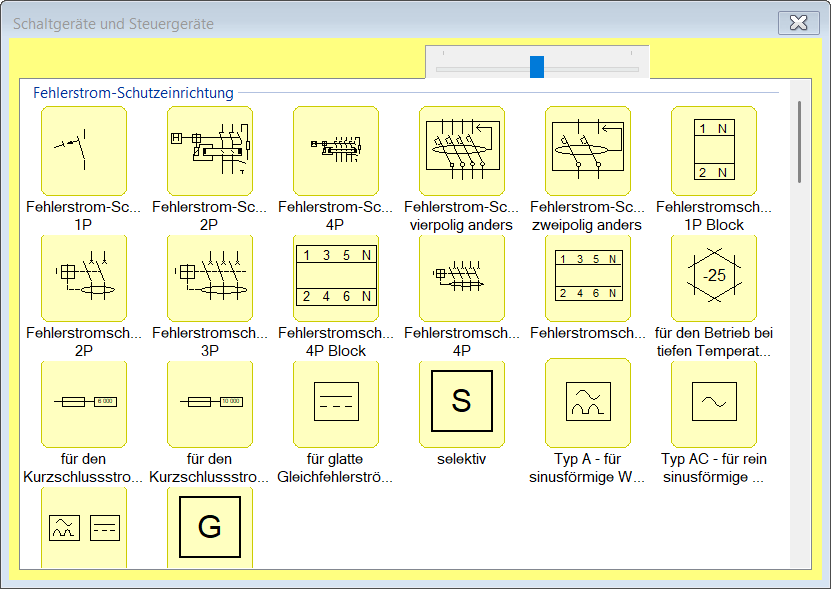 Symbolpalette